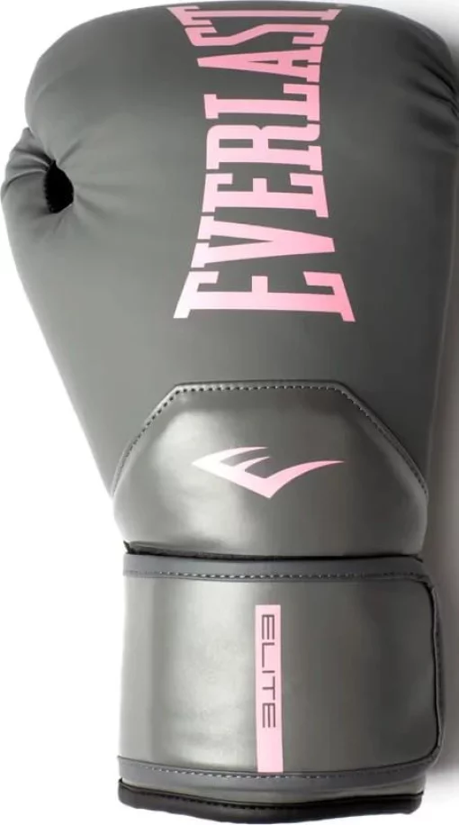 Боксерські рукавиці Everlast ELITE 2 BOXING GLOVES сірий, рожевий 10 унцій (P00003310)