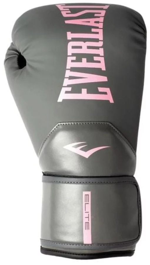 Боксерські рукавиці Everlast ELITE 2 BOXING GLOVES сірий, рожевий 12 унцій (P00003311)