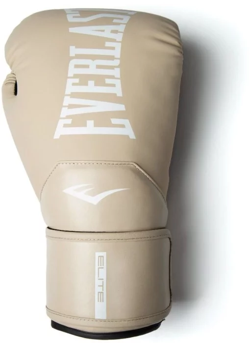 Боксерські рукавиці Everlast ELITE 2 BOXING GLOVES бежевий, чорний Уні 10 унцій