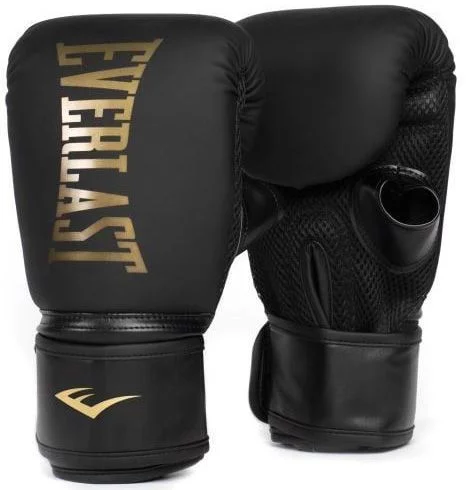 Боксерські рукавиці Everlast CARDIO ELITE BAG GLOVES чорний, золотий Уні S/M