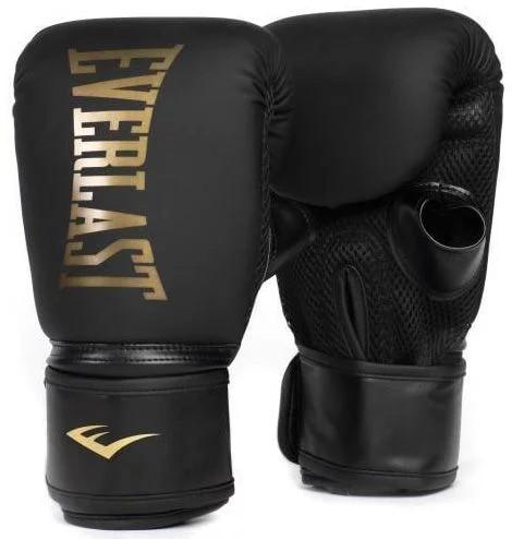 Боксерські рукавиці Everlast CARDIO ELITE BAG GLOVES чорний, золотий Уні S/M