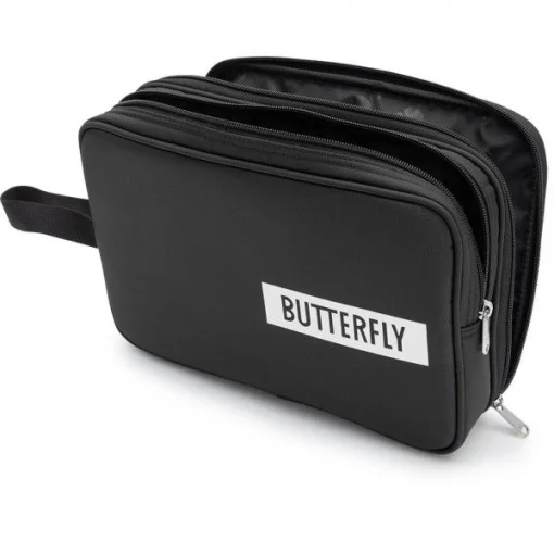 Подвійний чохол на ракетку для настільного тенісу Butterfly Logo 2019, black