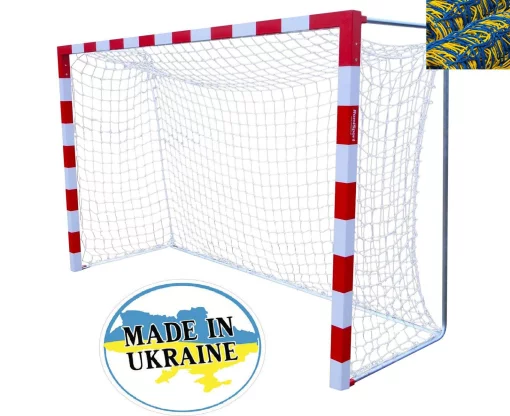 Сітка на ворота 3х2х0,6х0,6м. "X2" (шнур 3,5 мм. PP, White)