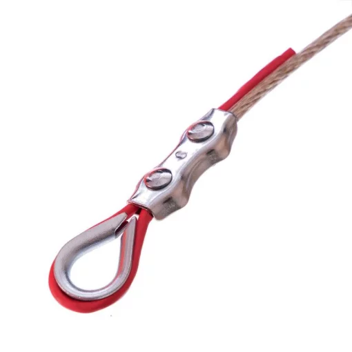 Сітка волейбольна 1x8,5 м. (шнур 3,5 мм, осередок 10*10 см), вузлова з тросом SO-0952