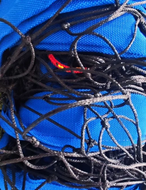 Сітка волейбольна Romi Sport "Тренувальна" (2.7мм. капрон, 8,5 м.) black/blue