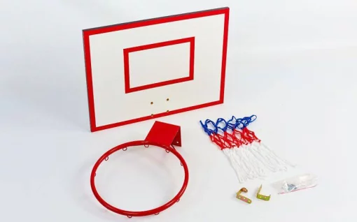 Щит баскетбольний з кільцем і сіткою UR LA-5383 (р 60x50см)