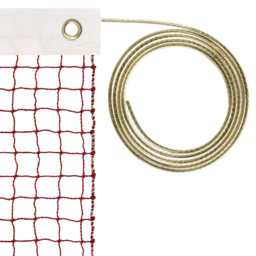 Сітка для бадмінтону LONGFA C-188 6,1x0,76м червоний-білий