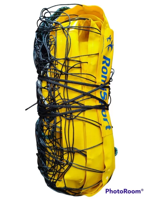 Сітка волейбольна Romi Sport "Basic 2,7 мм.(PE)" Sia000096 black/yellow, 9,5 м.