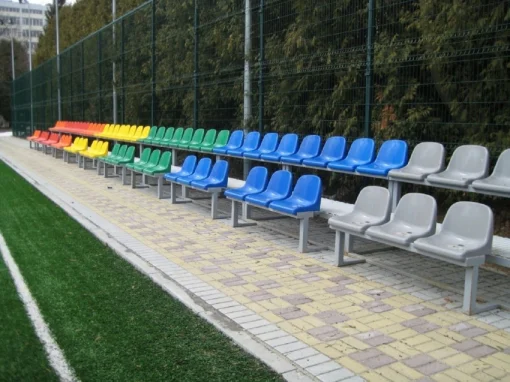 Стадіонне сидіння з спинкою синього кольору (SS00166(B))