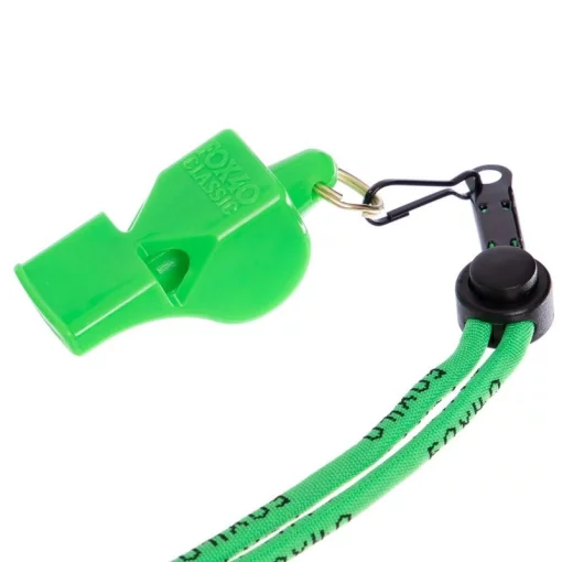 Свисток арбітра пластиковий на шнурі FOX40-CLASSIC, салатовий