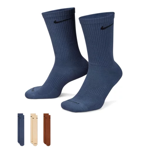 Шкарпетки Nike U NK EVERYDAY PLUS CUSH CREW синій, коричневий, бежевий Уні 42-46