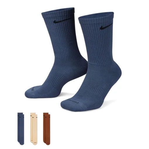 Шкарпетки Nike U NK EVERYDAY PLUS CUSH CREW синій, коричневий, бежевий Уні 38-42