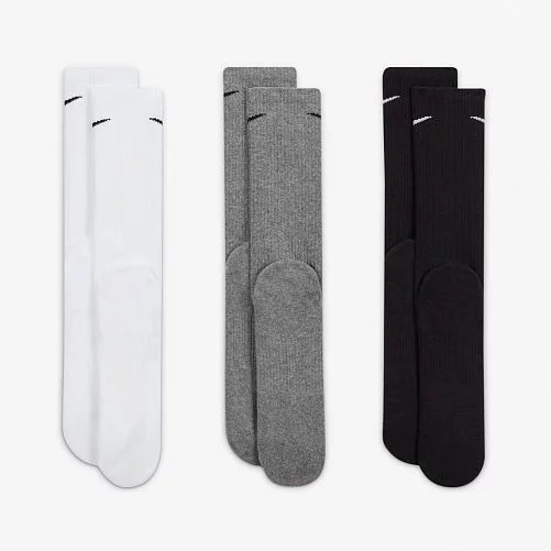 Шкарпетки Nike U NK EVERYDAY PLUS CUSH CREW білий, чорний, сірий Чол 42-46