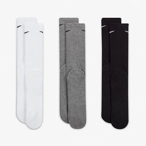 Шкарпетки Nike U NK EVERYDAY PLUS CUSH CREW білий, чорний, сірий Чол 38-42