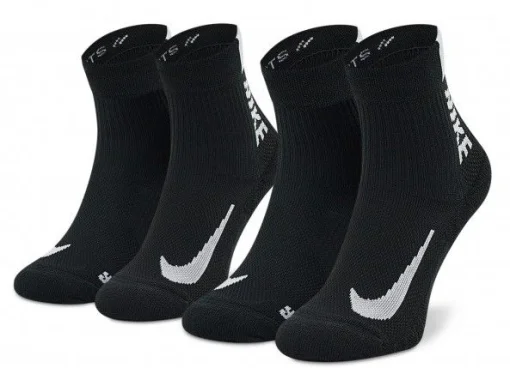 Шкарпетки Nike U NK MLTPLIER ANKLE 2PR - 144 чорний Уні 34-38