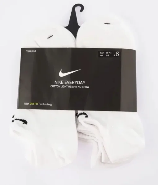 Шкарпетки Nike U NK EVERYDAY LTWT NS 6PR 132 білий Уні 46-50