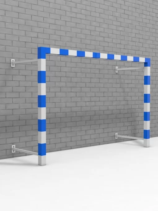 Ворота для міні-футболу та гандболу пристінні розбірні зі смугами SS00579