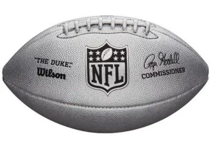М'яч для американського футболу Wilson Duke metallic edition OS FB silver